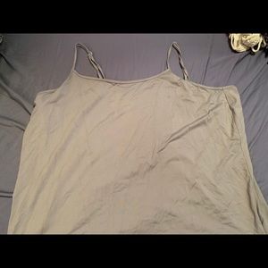 Plus size silky grey tank top size 26/28